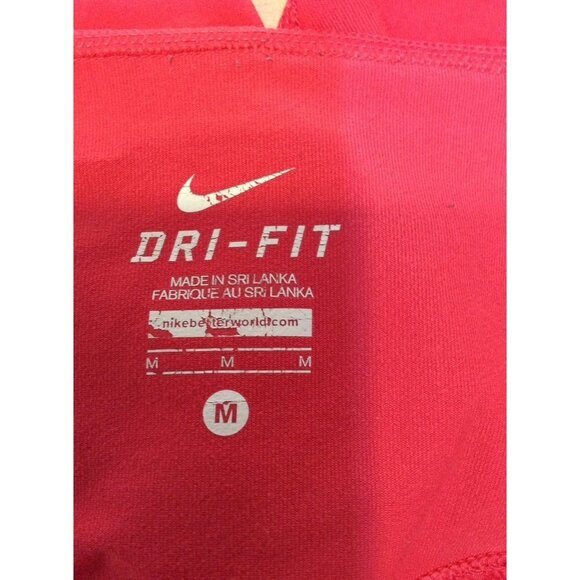 NIKE Dri-Fit Capri Legging Medium Women Coral  Polyester Spandex - Picture 3 of 4